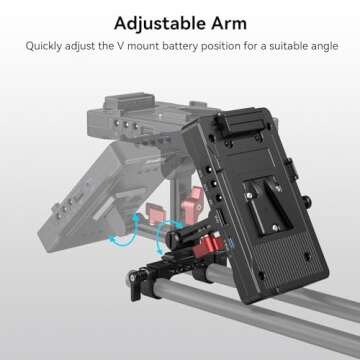SMALLRIG V Mount Battery Adapter Plate with Fast Charging
