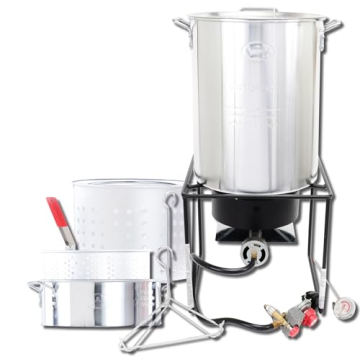 King Kooker Heavy Duty Outdoor Fry Boil Package with 2 Pots