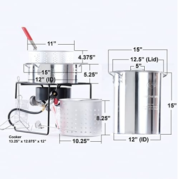 King Kooker Propane Outdoor Fryer with 2 Pots