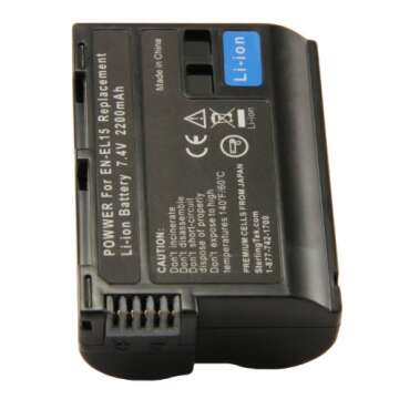 STK EN-EL15 Battery for Nikon D750 D7500 Z6 D7000 D850 D7200 D7100 810