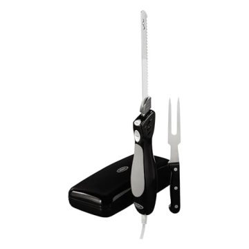 Oster Electric Knife with Carving Fork Compact Storage Case