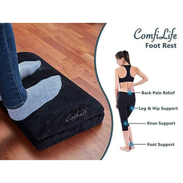 ComfiLife Seat Cushion & Foot Rest Bundle for Comfort