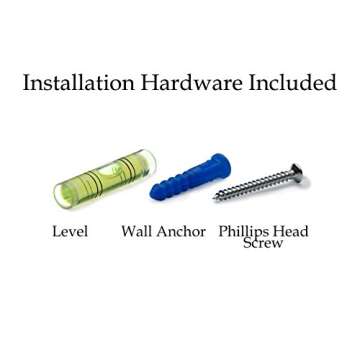 Melannco Floating Wall Shelves for Bedroom, Living Room, Bathroom, Kitchen, Nursery, Set of 4, Black, 4 Count