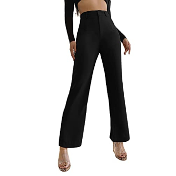Elegant High Waist Solid Long Pants for Women