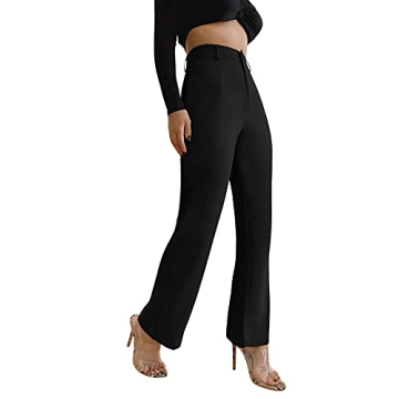 Elegant High Waist Solid Long Pants for Women