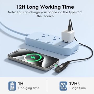 Wireless Lavalier Microphone for iPhone 15 & Android