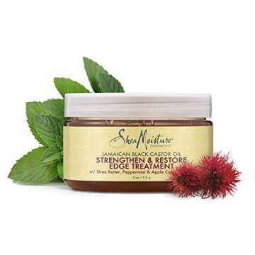 SheaMoisture 4 oz Jamaican Black Castor Oil Strengthen, Grow & Restore Edge Treatment