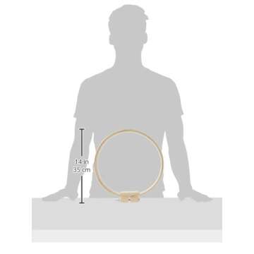 12-Inch Round Wood Quilt Hoop for Comfortable Quilting