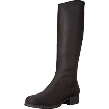 Clarks Women's Marana Trudy Fashion Boot, Black Leather, 070 M US