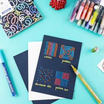 Grabie Acrylic Paint Pens, Acrylic Paint Markers, 18 Colors, 0.7 mm, Extra Fine Tip Paint Markers, Premium Paint Pens for Painting on Various Surface, Acrylic Paint Set, Art Supplies for Acrylic Paint