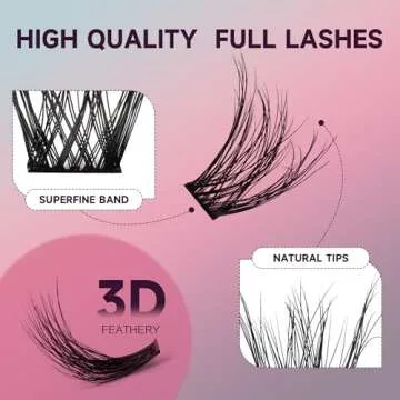 Mayhug 3D Lash Extensions Cluster Lashes for Effortless Glam