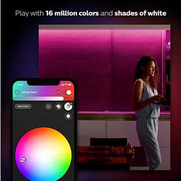 Philips Hue Dimmable Color LightStrip for Smart Homes