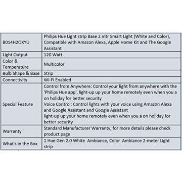 Philips Hue Dimmable Color LightStrip for Smart Homes