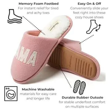 Dearfoams Cozy Mama Bear Slippers - Perfect Gift for Moms
