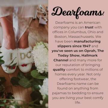 Dearfoams Women’s Christmas Gifts for Mom Cute Matching Family Pajama Mama Bear Slipper