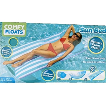 Comfy Floats No Inflate Roll Up Water Lounger for Everyone
