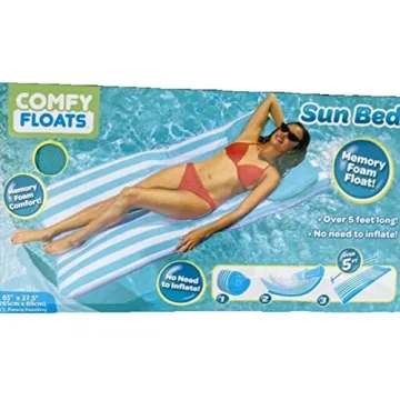 Comfy Floats No Inflate Roll Up Water Lounger for Everyone