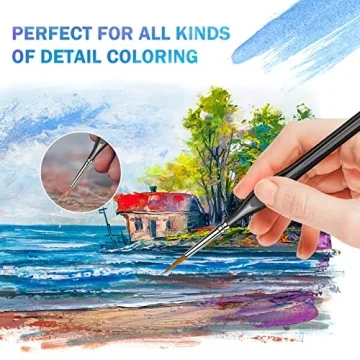 11 PCS Detail Brush Set for Fine Art Painting and Miniatures