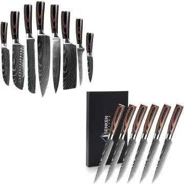 SENKEN 14-piece Japanese Kitchen Knife Set - Imperial Collection for Precision Cooking