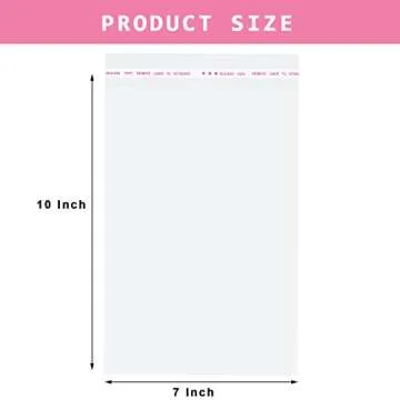 Morepack Self Sealing Cellophane Bags,7x10 Inches 200 Pcs Clear Resealable Cellophane Bags for Packa...