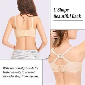 Comfortable Nursing Bras for Breastfeeding 3 Pack