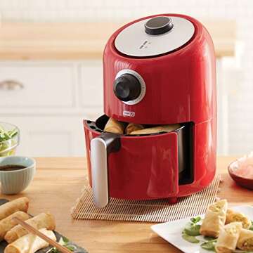 DASH Compact Air Fryer Oven Cooker - Healthy Cooking Made Easy and Convenient