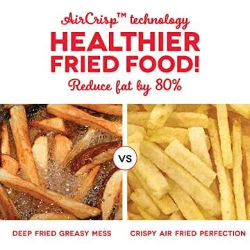 DASH Compact Air Fryer with Auto Shut Off - 2 Quart Red