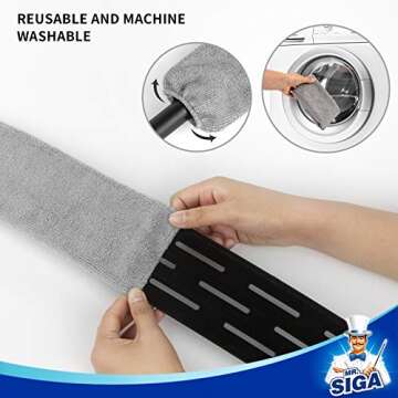 MR.SIGA Microfiber Long Duster for Easy Gap Cleaning