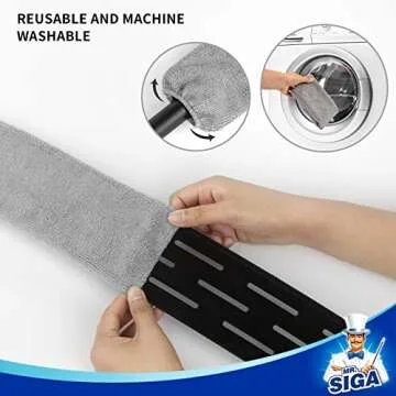MR.SIGA Microfiber Long Duster for Easy Gap Cleaning