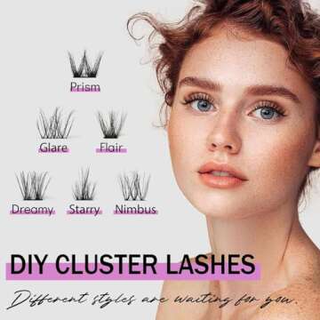 Mayhug 3D Lash Clusters Kit - 144pcs Faux Mink Eyelashes & Accessories