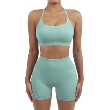 SUKSESS Women Seamless 2 Piece Workout Set for All Fitness Levels
