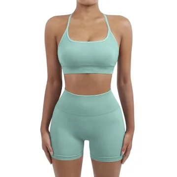 SUKSESS Women Seamless 2 Piece Workout Set for All Fitness Levels