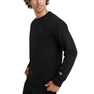 Champion Men's Crewneck, Powerblend Fleece Sweatshirt, Crewneck Sweatshirts(Reg. or Big & Tall)