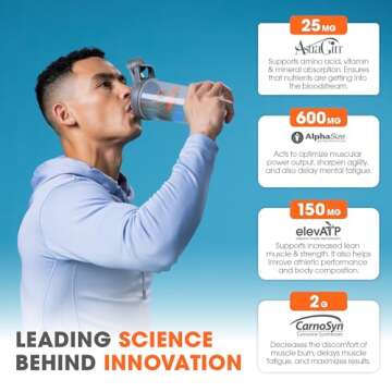 Genius Pre Workout Powder, Blue Raspberry - All-Natural Nootropic Pre-workout & Caffeine-Free Nitric...