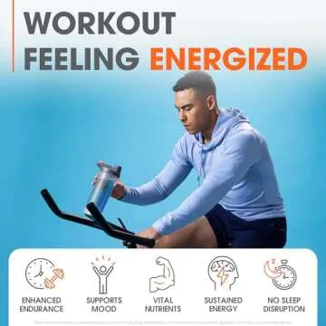 Genius Pre Workout Powder, Blue Raspberry - All-Natural Nootropic Pre-workout & Caffeine-Free Nitric Oxide Booster Supplement with Beta Alanine & Alpha GPC - No Artificial Flavors, Sweeteners, or Dyes