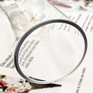 Aoderun Flower Vase for Decor 10" Clear Glass Vase for Centerpieces Large Vases for Flowers Dried Flower Home Decor Living Room Kitchen Office Wedding(Clear)