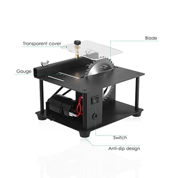 Weytoll 200W Mini Electric Table Saw for Wood Cutting