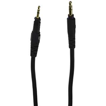 Audio-Technica ATH-M40x Professional Studio Monitor Headphones Bundled with HP-SC Replacement Cable Black