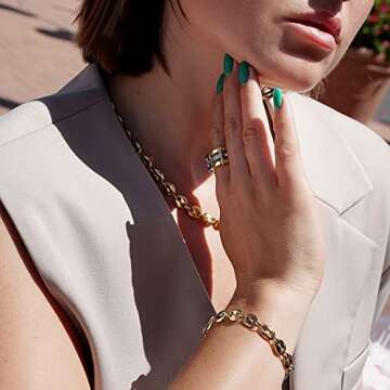 14k Gold filled coffee bean bracelet for women mariner bracelet coffee jewelry for Men bean charm bracelet for Adults best gift for Your