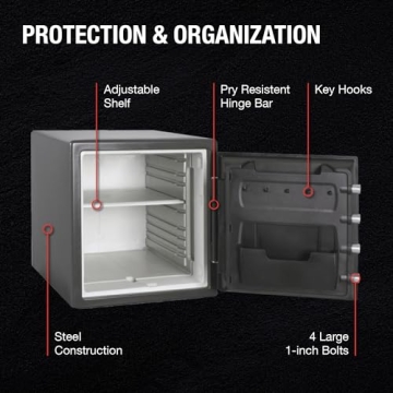 SentrySafe Fireproof and Waterproof Safe for Security