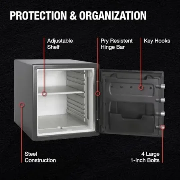 SentrySafe Fireproof and Waterproof Safe for Security