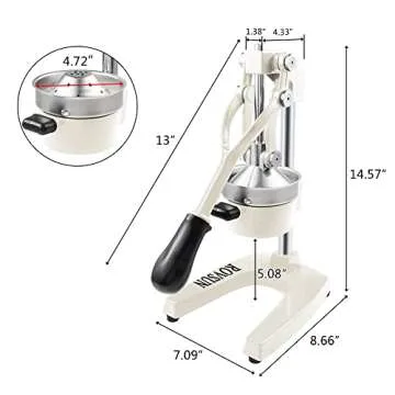 ROVSUN Manual Citrus Juicer for Effortless Juice Extraction
