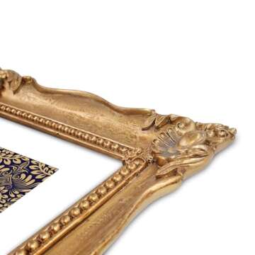 SIMON'S SHOP 8x10 Picture Frame Baroque Picture Frames 8x10 Vintage Photo Frames 10 x 8 in Bronze