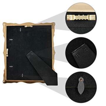 SIMON'S SHOP 8x10 Picture Frame Baroque Picture Frames 8x10 Vintage Photo Frames 10 x 8 in Bronze