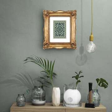 SIMON'S SHOP 8x10 Picture Frame Baroque Picture Frames 8x10 Vintage Photo Frames 10 x 8 in Bronze