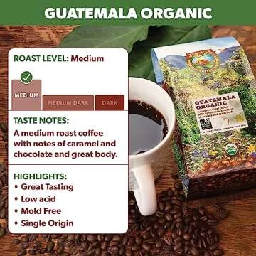 Java Planet Low Acid Guatemalan Organic Coffee Beans Whole Bean