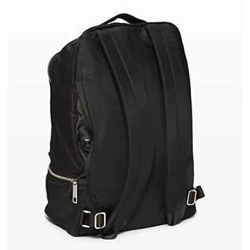 Lululemon Athletica Lululemon City Adventurer Backpack (Black/Gold), Medium