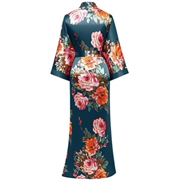 Stylish Floral Kimono Robe for Weddings & Lounging