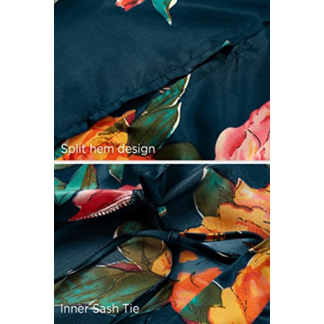 Stylish Floral Kimono Robe for Weddings & Lounging