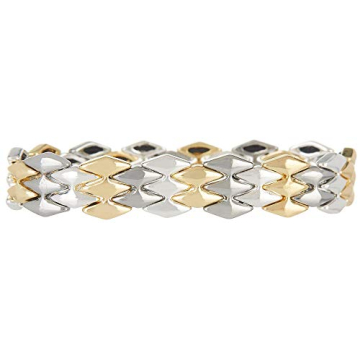 Stylish Nine West Tri-Tone Stretch Bracelet